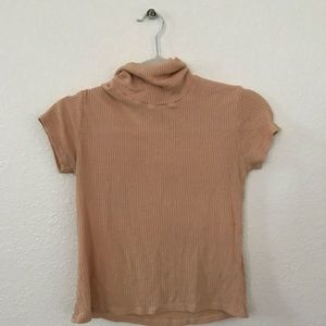 Peach Turtleneck Shirt